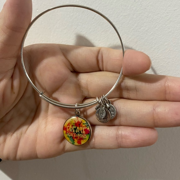Alex and Ani Create Peace of Mlnd Bangle Bracelet - Picture 4 of 4
